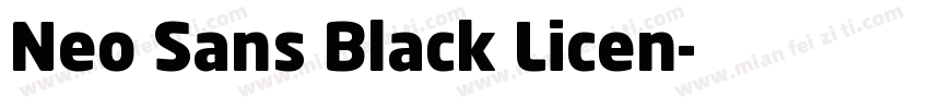 Neo Sans Black Licen字体转换